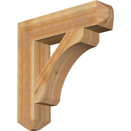 Legacy Craftsman Rough Sawn Bracket, Western Red Cedar, 6W X 28D X 28H